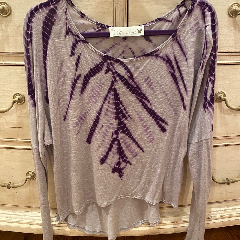 Long Sleeve Tie Dye Top